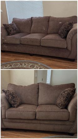 Matching Fabric Sofa &Loveseat