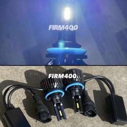 H11 6K BRIGHT WHITE 16000 LUMENS CSP CHIP LED LIGHTS $40
