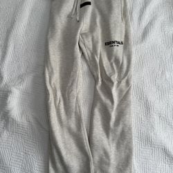 Essentials Sweatpants Light Oatmeal Size Medium