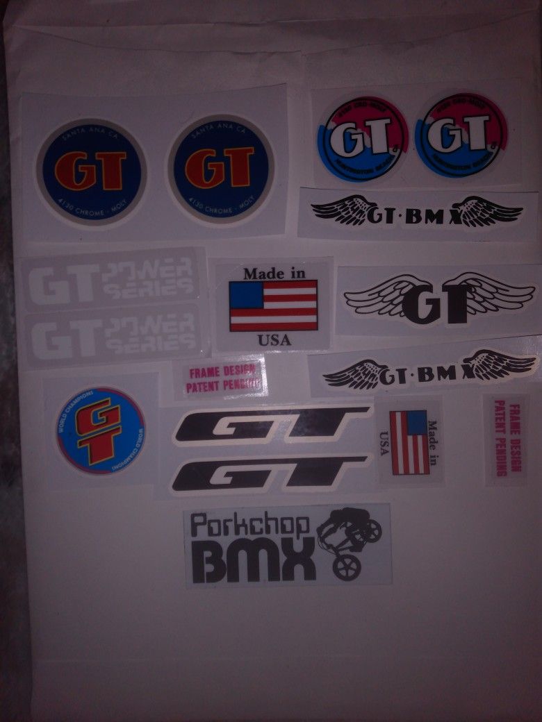 Gt bmx clearance decals