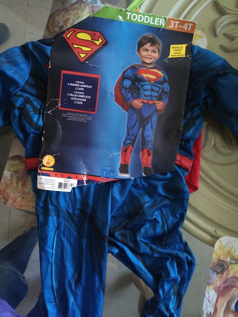 Superman Toddler Costume 3T_4T Used Once