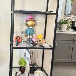 Two Tall Glass Shelf