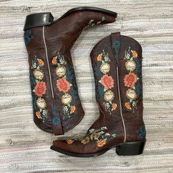 👢Macie Bean Cowgirl Boots! Gorgeous Floral Embroidery and Design! 🤠