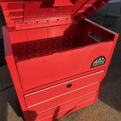 Mac Tools Kids Engine Cart Play Workshop Toy Tool Box Used