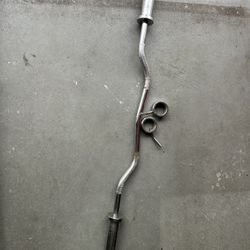 EZ-Curl Bar W/ Clamps
