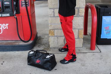 Men’s stacked pants