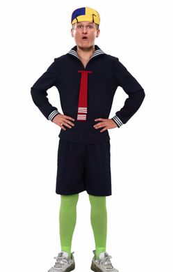 NEW Men’s Quico from Chavo Del Ocho Halloween Costume Set