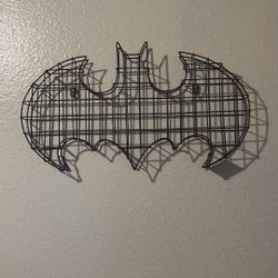 Batman Logo Black Wire Decor 