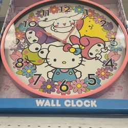 Wall Clock Hello Kitty