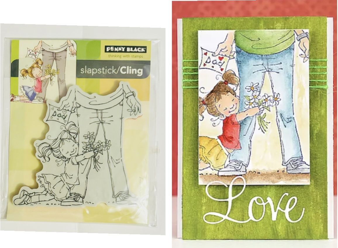 Adorable NEW Penny Black To Daddy Stamp