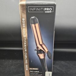 INFINITIPRO BY CONAIR Rose Gold Titanium 1 1/4-Inch Curling iron