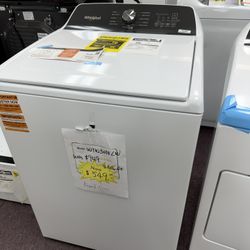 Whirlpool Top Load Washer Brand New 4.6 Cb Ft 27’wide