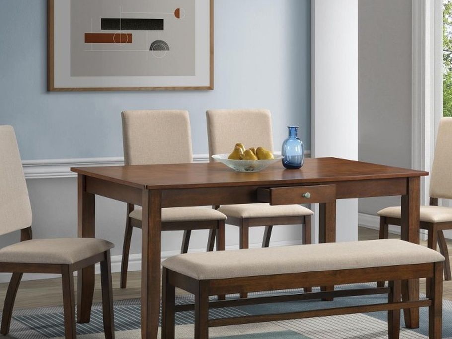 New! 6PC Wood Dining Set *FREE DELIVERY*