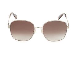 Kate spade 59MM Square Sunglasses NWT with new case and clothes