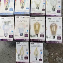 Feit Electric Smart WiFi LED Bulb Lot. $25 Takes All. Must Pickup