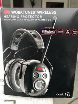 Work tunes wireless hearing protector headphones