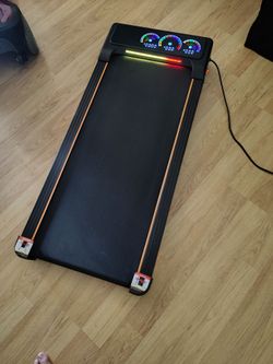 Walking treadmill with remote