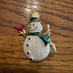 Snowman Christmas Broach Pin