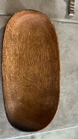 Oval Wooden Serving Tray