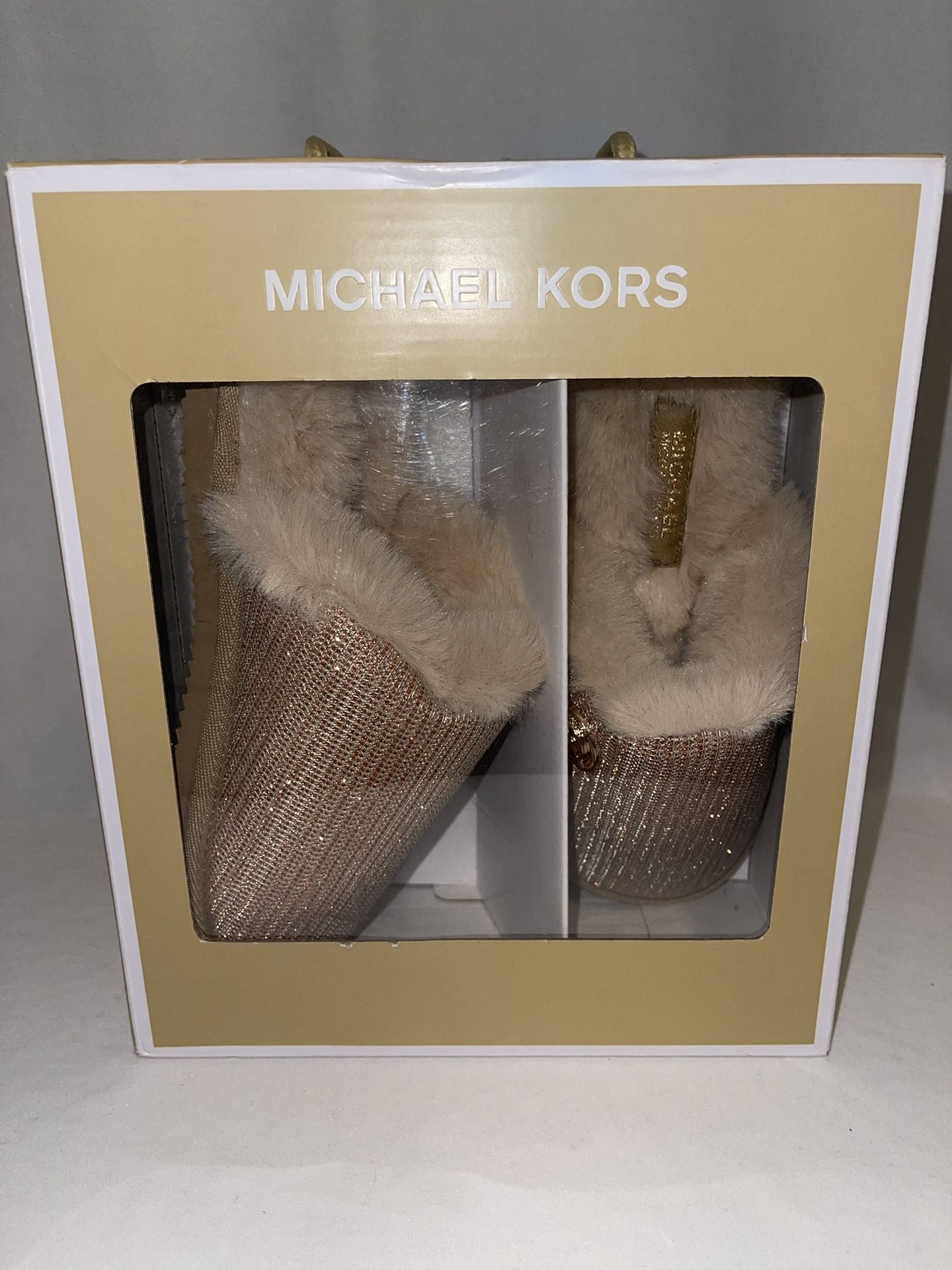 Michael Kors Glitter Slippers 5 New