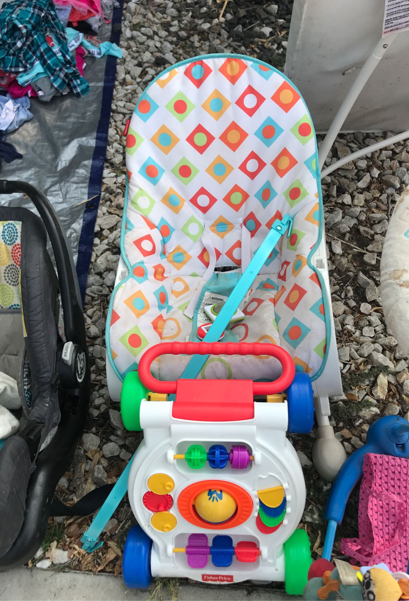 Baby rocker and walker