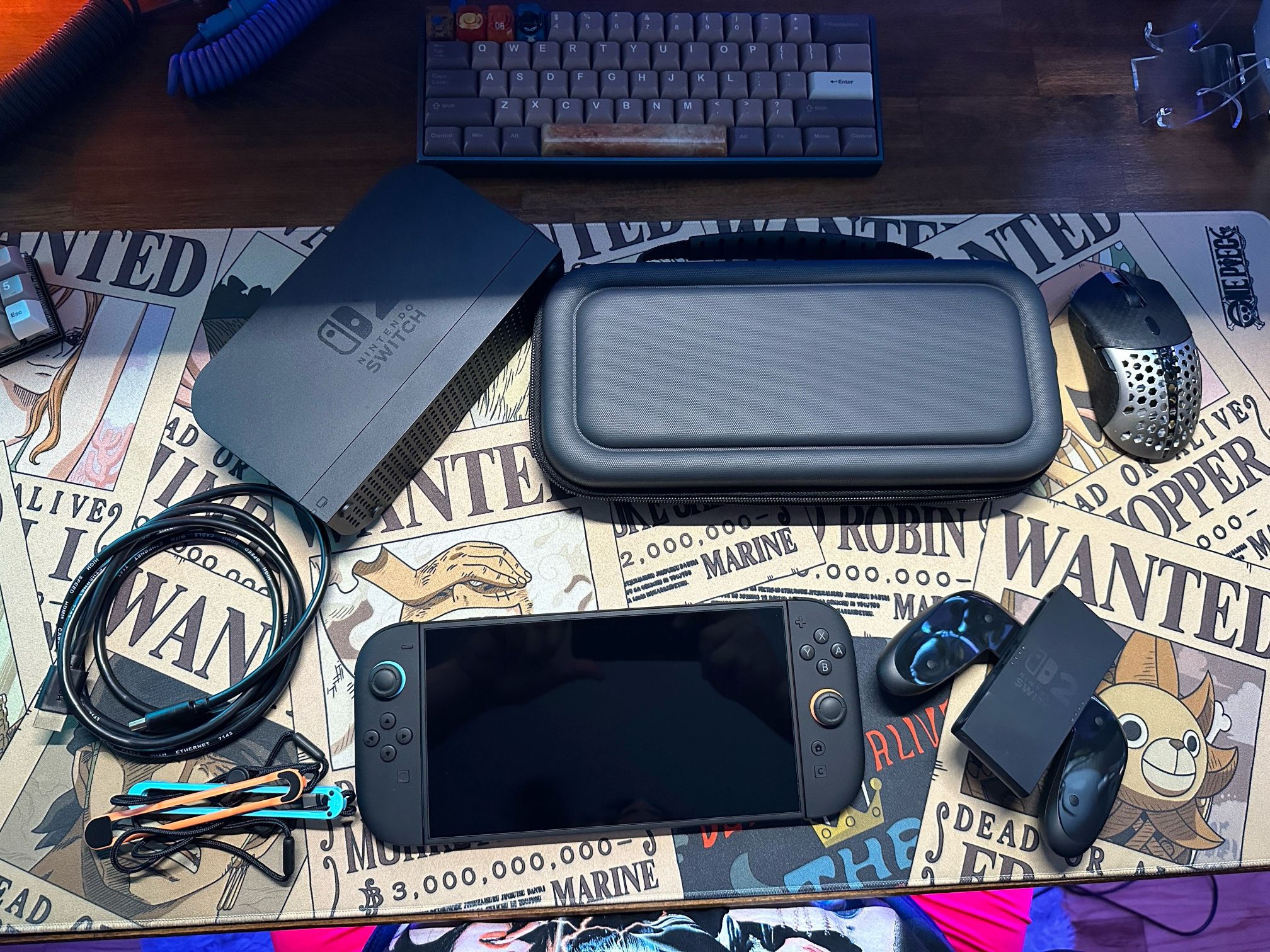 NINTENDO SWITCH 2 WITH ACCESSORIES NO BOX LIKE NEW