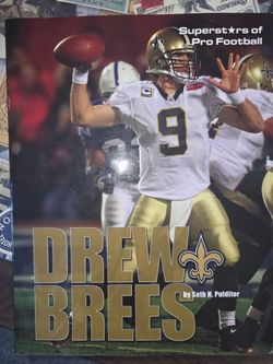 Super Stars of Football Book- Drew Brees