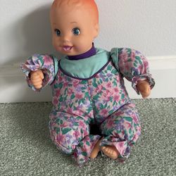 Vintage 1999 Kinder-garden baby plush body, baby doll by Marvel entertainment