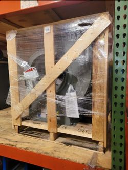 Utility Exhaust Blower: 15 in Wheel, Belt Drive, With Drive