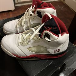 fire red 5s size 9.5