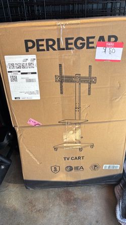 Perlegear TV Cart Stand on Wheels