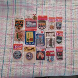 15 Vintage Embroidered Patches 