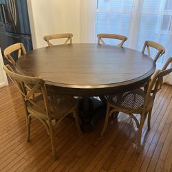 Dinning Table With Chairs All From Restoration Hardware 