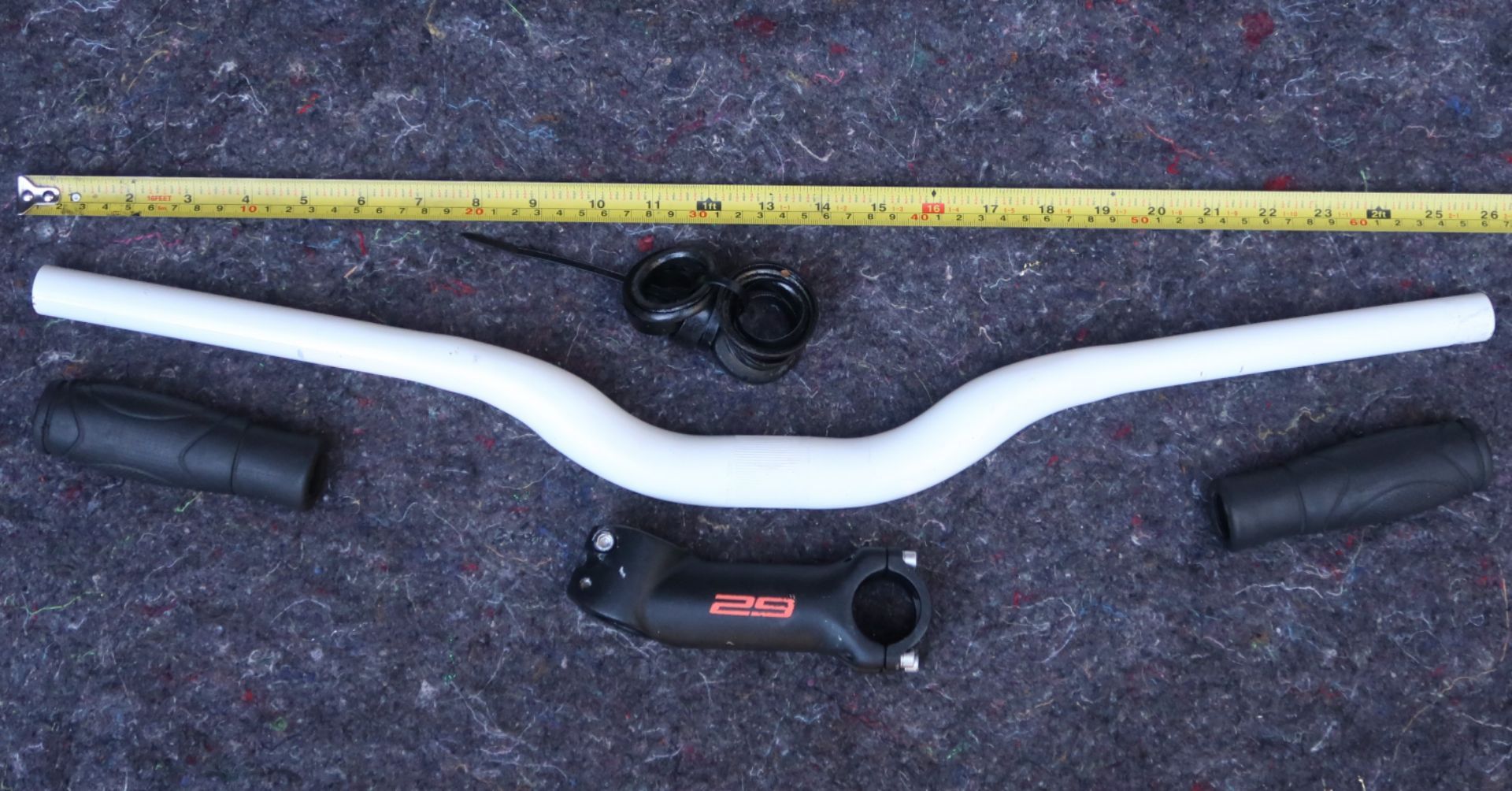 32mm Bicycle Handlebars and Stem (Gravel or Mountain Bike)