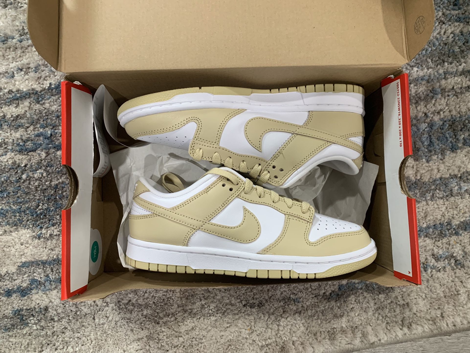 Ds Nike Air Dunk Low Team Gold Size 6.5