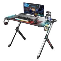Gaming Desk Light 44” Black Escritorio , PC Xbox PlayStation 