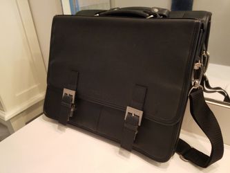 ●NEW NEVER USED KENNETH COLE ALL LEATHER LAPTOP BAG●PERFECT●PAID OVER $300 WHEN PURCHASED NEW●