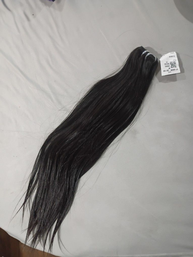 Straight Black Hair Extension – 24"