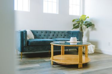 Boho Rattan & Glass Coffee Table 🌿