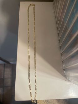 18karat gold figaro chain,3mm 16-18’inch