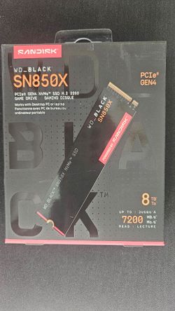 Western Digital SN850X 8 TB NVME M.2 SSD new