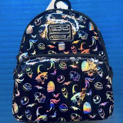 Loungefly NBC Nightmare Before Christmas Holographic Disney Parks Exclusive Mini Backpack - NWT 