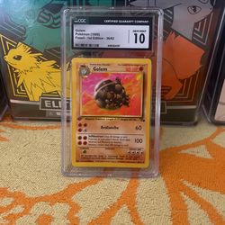 Pokémon Golem 1st Edition
