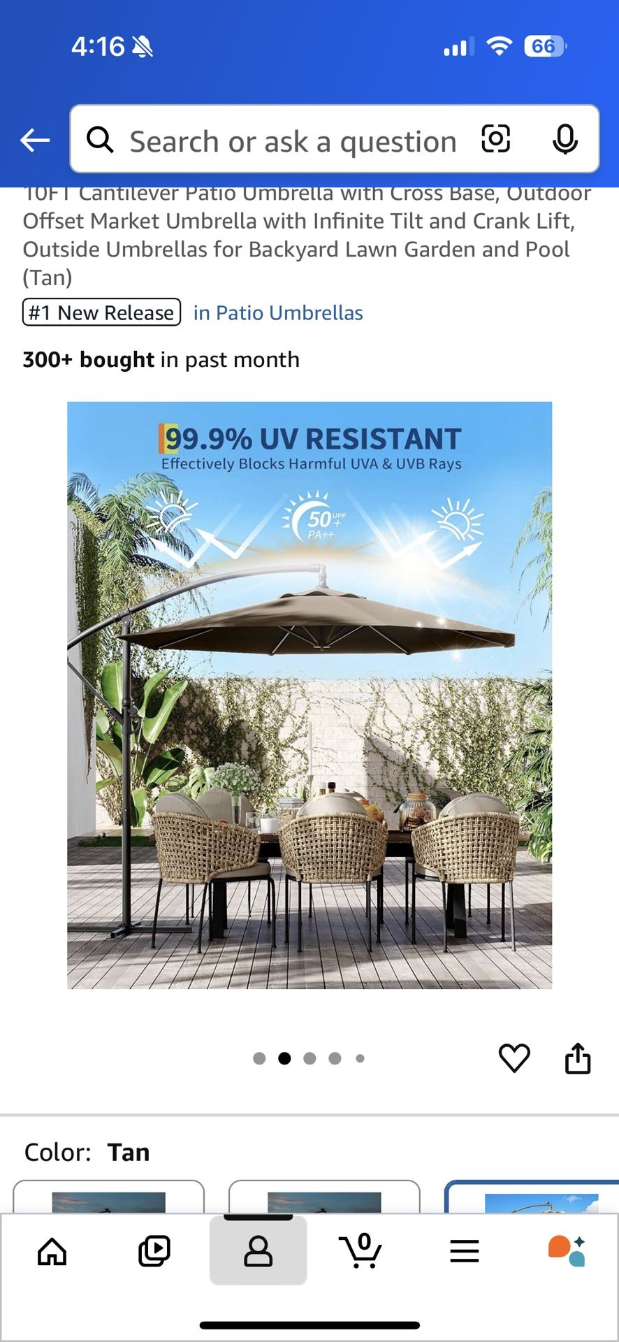 Patio umbrella