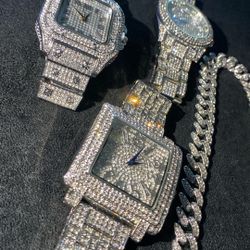Lab Set Of Four Pieces Three Watch And One 18” Short Chain