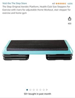 Step Aerobics Platform Board And 2 Risers 