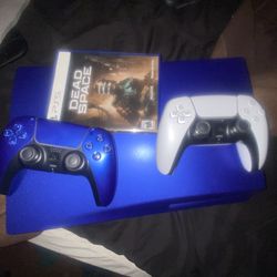 PlayStation 5 disc blue