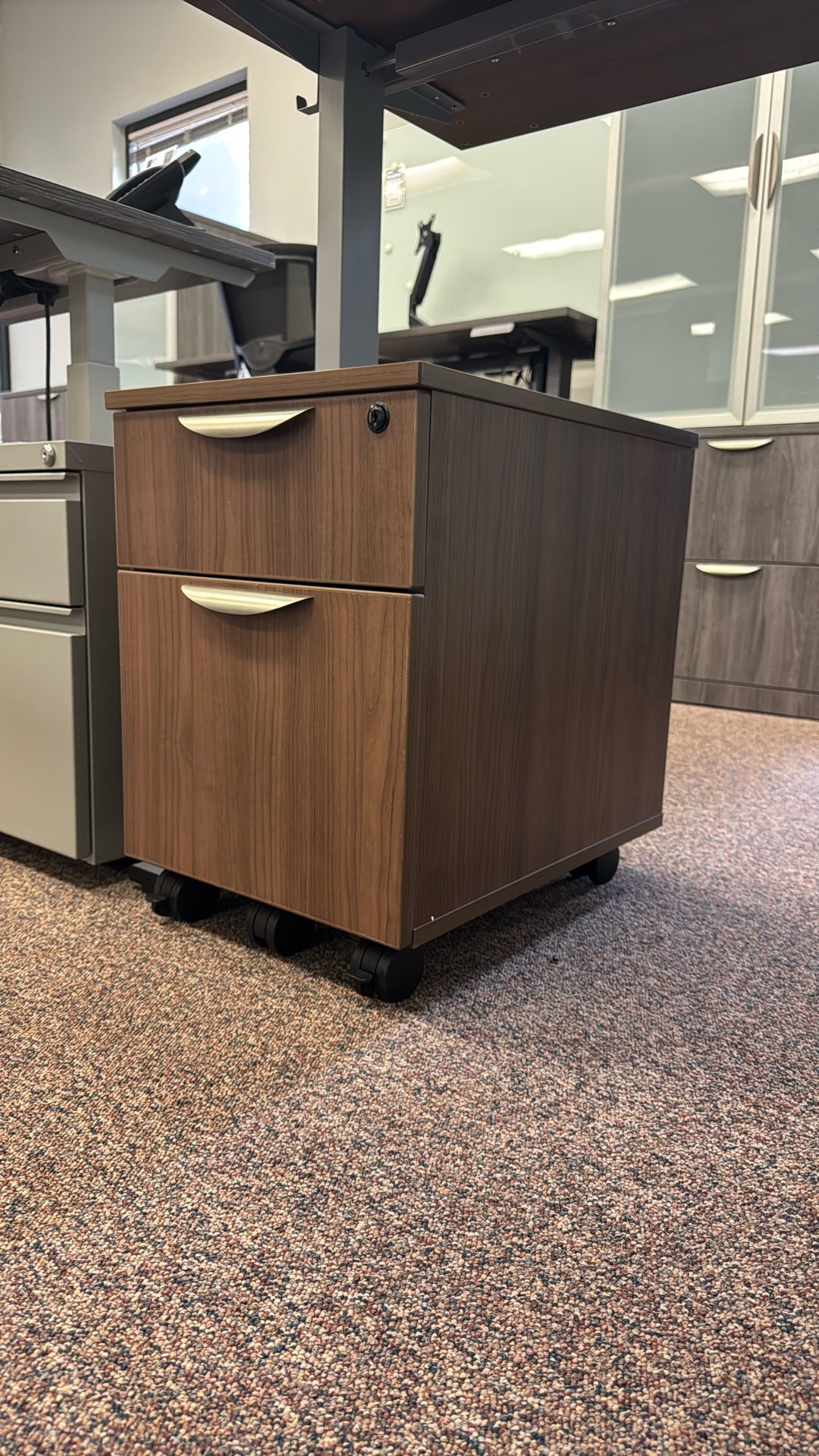 New - 2 Drawer Mobile File Cabinet