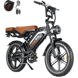 Tamobyke V20 Series Moped 750W/1500W Electric Bike for Adults,28mph/30mph/33mph Ebike&25-68Miles PAS Range,48V15.6ah/18.2ah/ (874Wh) Larger Battery, 2