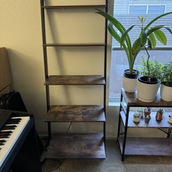 2 Matching Ladder Shelves 